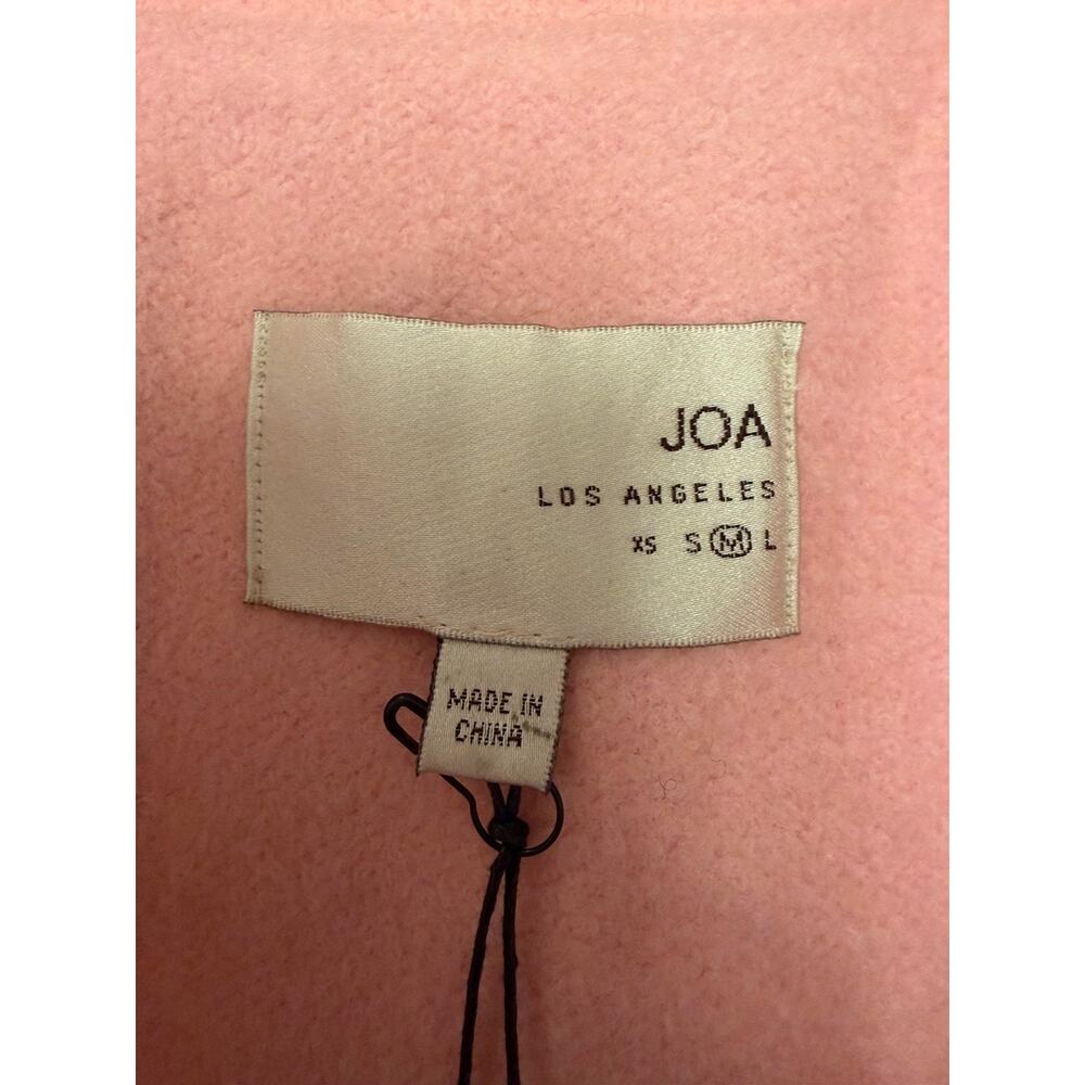 NWT JOA Los Angeles Wool Blend Pastel Pink Overcoat Sz M Feminine Oversized - Picture 6 of 11